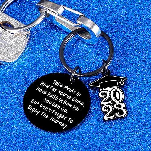 2023 Graduation Gifts For Him Her Women Men Class Of 2023 Senior Grad Keychain For College High School Graduate Phd Master Nurse Student Inspirational Graduation Gift For Teen Boy Girl Son Daughter #TOP1