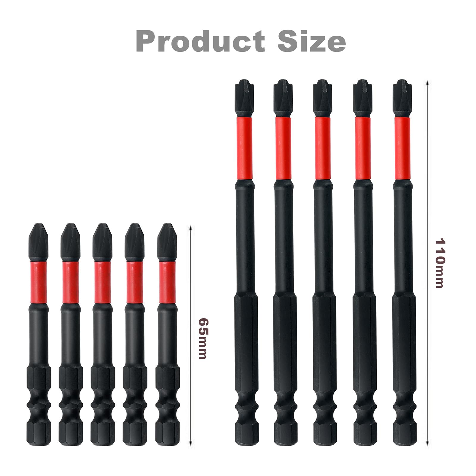 10PCS FPH2 Impact Screwdriver Bit Set - Image 2
