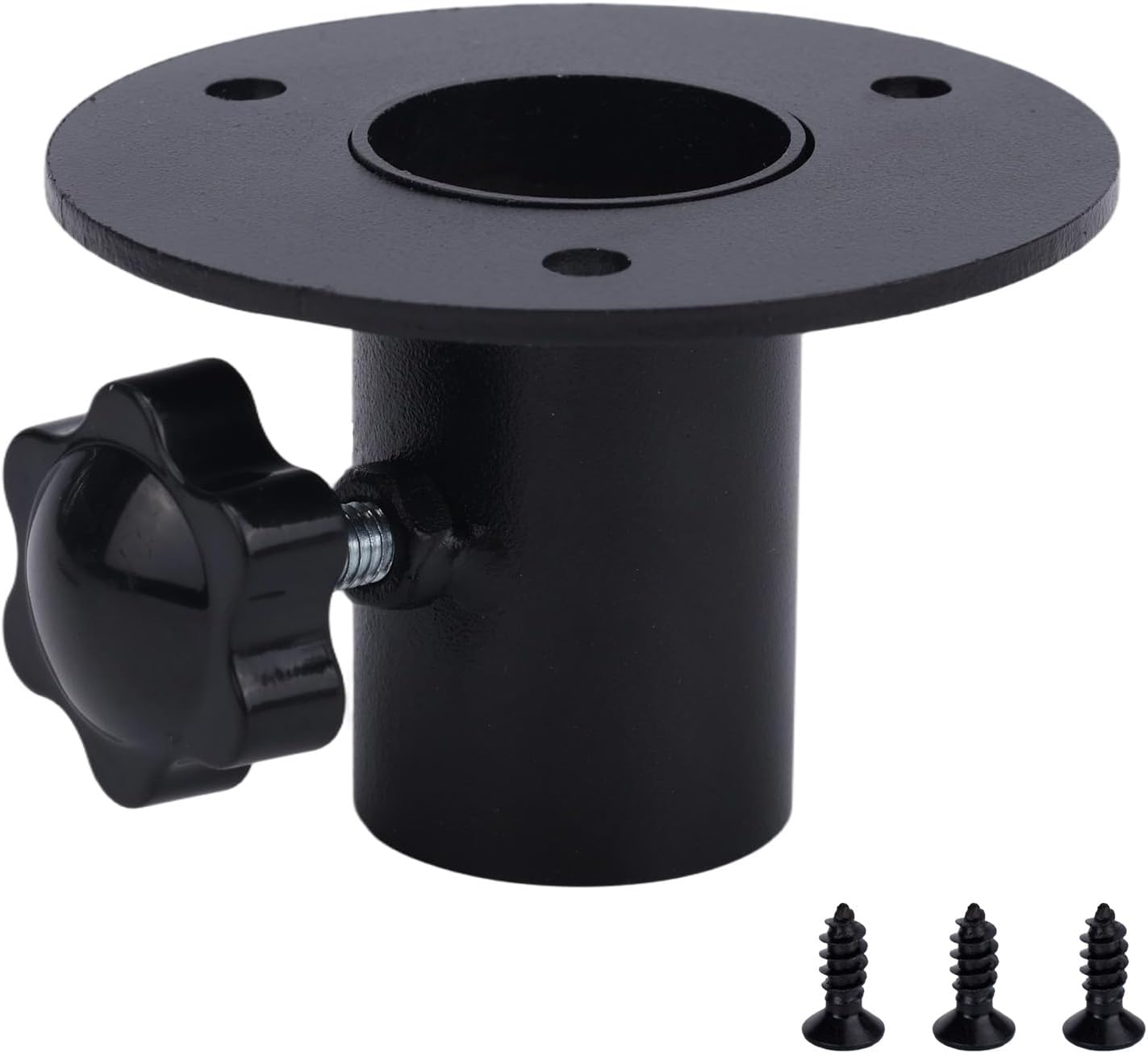 NQEUEPN 1 Inch Bird Feeder Pole Mount Flange, Flange for Tray Feeders