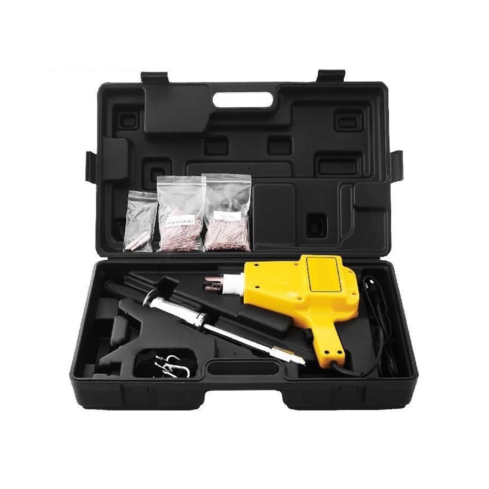 Soldadora por puntos de 800 VA, kit reparación abolladuras, extractor, soldadora pernos, pistola huecos carrocería, máquina soldadura, accesorios for automóviles Para principiantes bricolaje