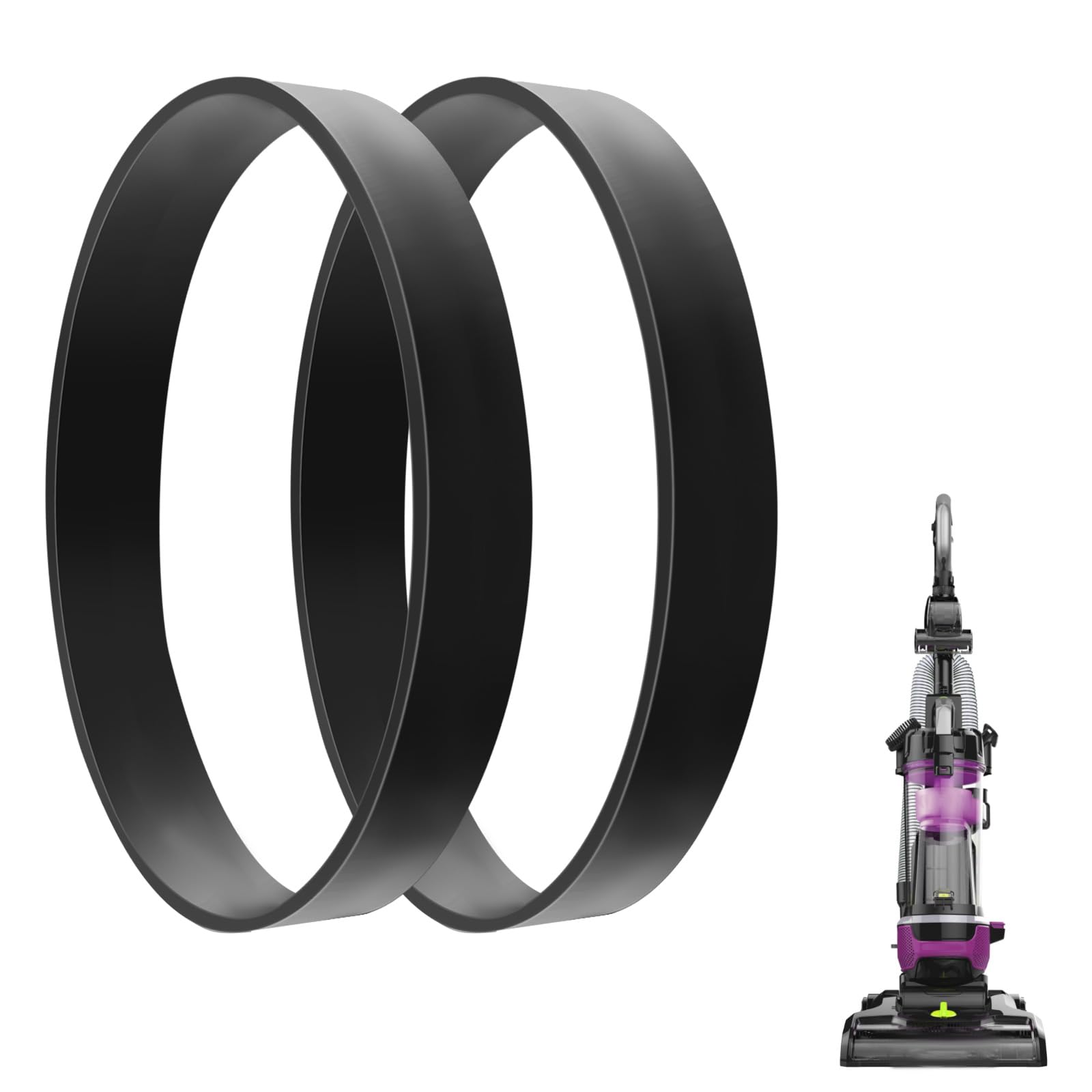 2pcs E0205 Vacuum Cleaner Belts, U Style Not Easy to Break Vacuum Cleaner Belts Replace Parts Replacement Belt Compatible with Eureka AirSpeed