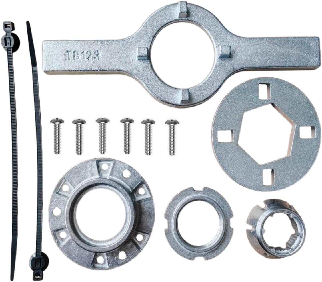 W10324651 Washer Drive Hub Kit, All-Metal Basket Driven Hub with Installation Tool, Replaces W10396887 W10396887 W10528947 W10291415 W10291416，Compatible with Top Load Washing Machines
