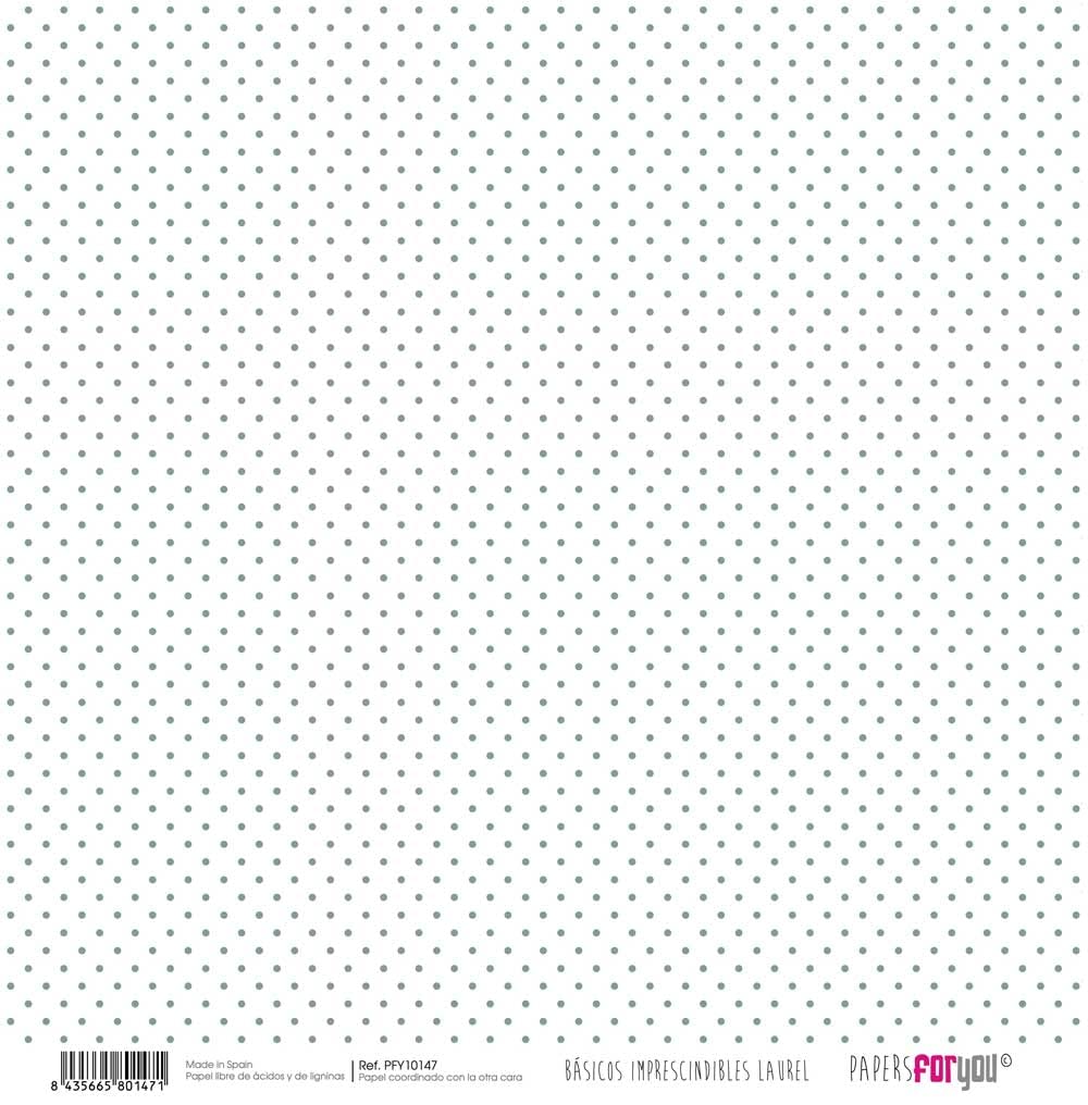 Papers For You - Zestaw papierów do scrapbookingu | Kolekcja "Podstawy obowiązkowe Laurel" | Zawiera 10 dwustronnych dokumentów o różnych wzorach | Rozmiar 30,48 x 30,48 cm (12" x 12")