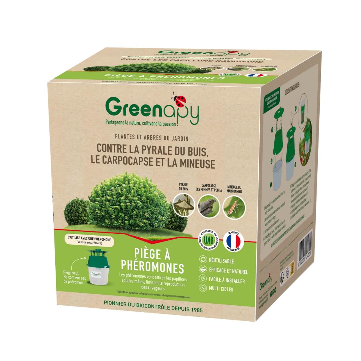 Biotop - Piège Entonnoir : Papillons (mineuse, carpocapses)