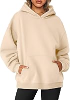 Vista 1 de AUTOMET Womens Oversized Sweatshirts Fleece Hoodies Long Sleeve Shirts Pullover Fall Clothes with Pocket