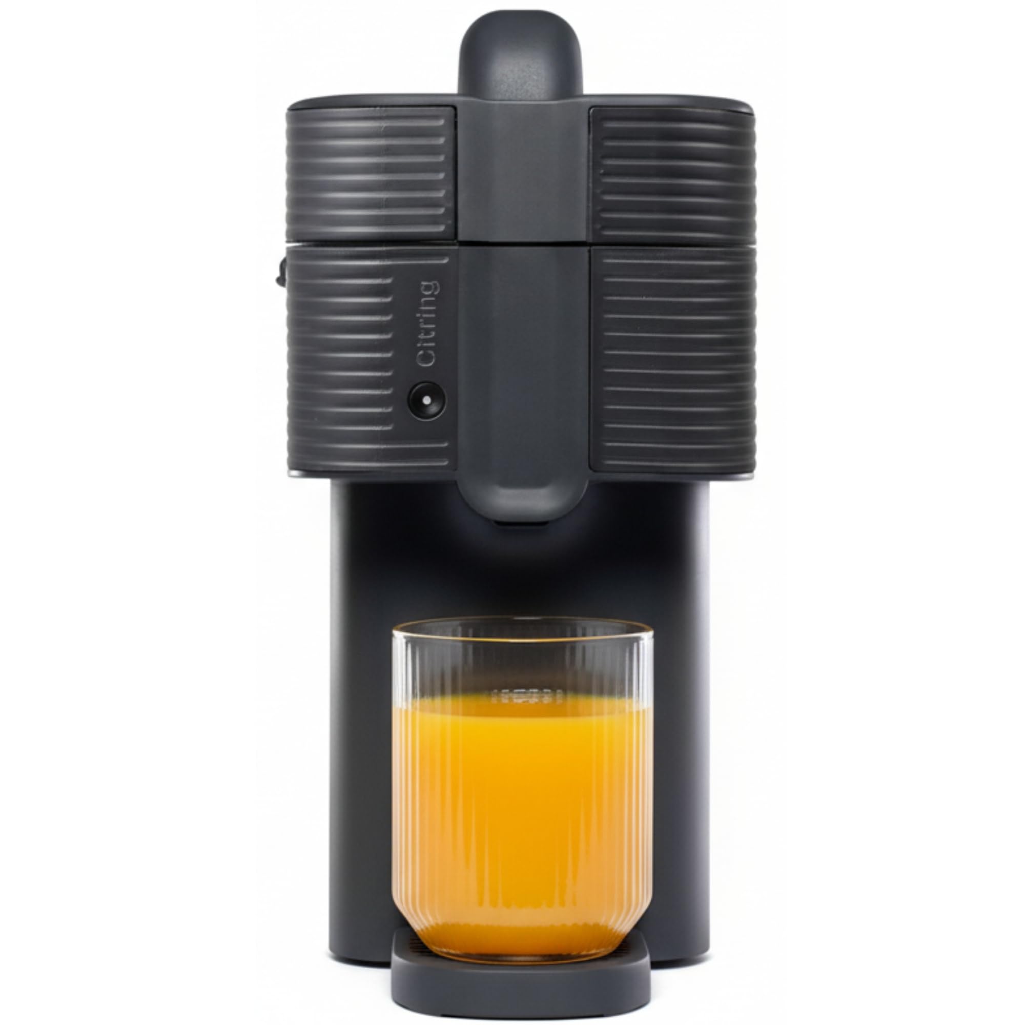 One exprimidor de naranjas electrico automatico | Tu zumo listo en menos de un minuto con solo pulsar un botón - orange juicer machine hecha en España | Más Rápida. Más Limpia. Mejor (NEGRO)