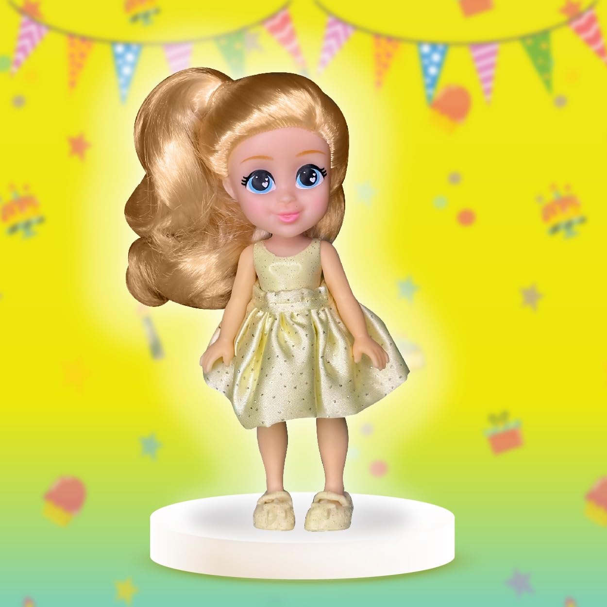 Lil Diva Dolls 6" Ellie Fashion Doll for Girls |Soft Movable Body with Realistic Features|Birthday Gift for Kids 3+ Years |Early Learning Toy for Girls | Ideal Gift for Birthdays & Special Occasions-image-31