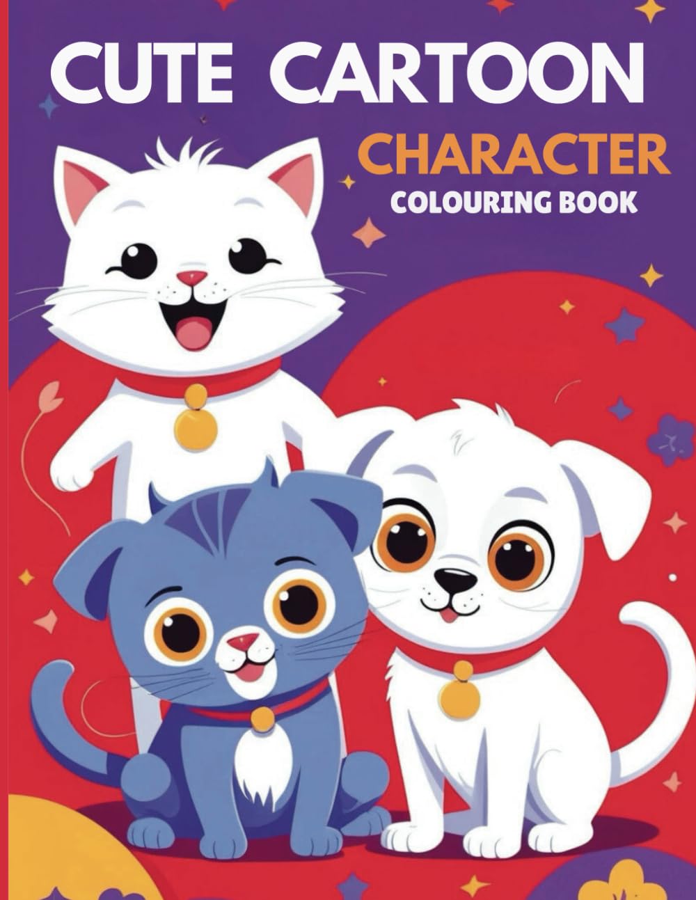 Cute Cartoon Character Colouring Book: Adorable Characters to Life with Fun and Creative Adventures