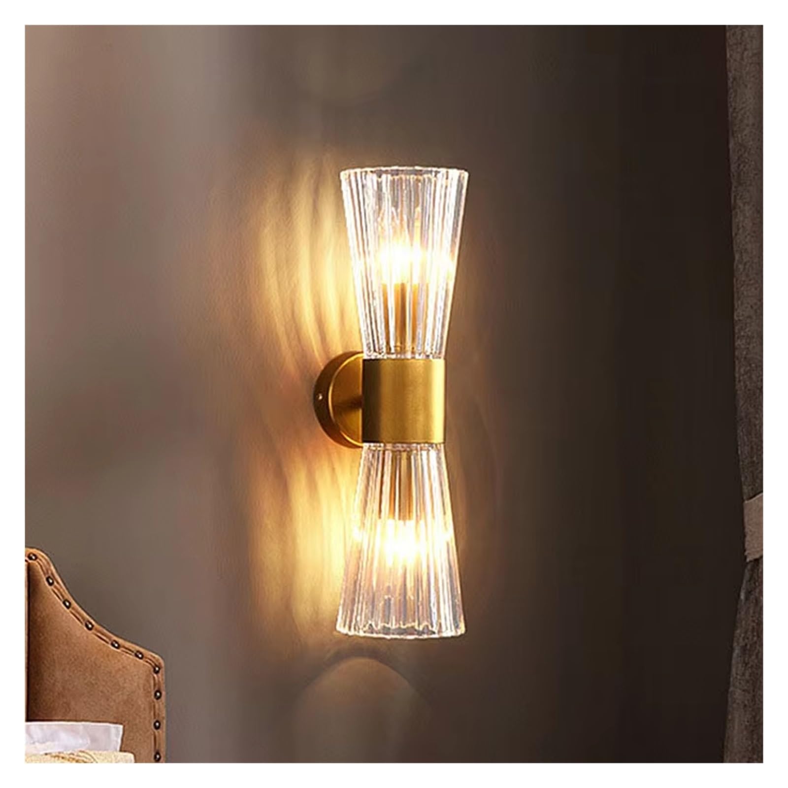 IvyLoutish Luxury Crystal Wall Lamp Living Room Tv Background Wall Bedroom Simple Led Bedside Lamp Staircase Aisle Lamp Modern Lighting,Modern