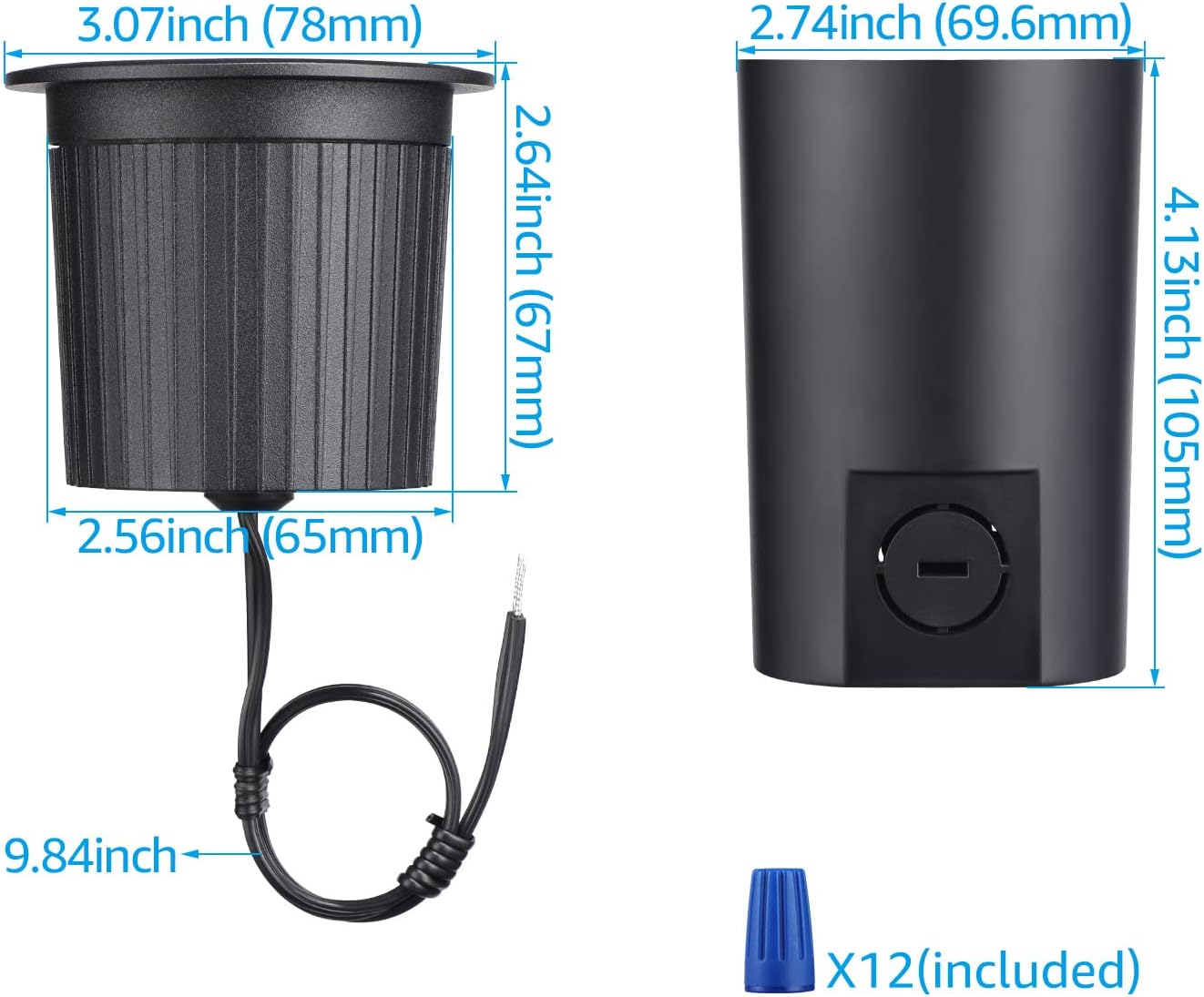 Hоt Dеаlѕ LEONLITE 7W LED Well Light, Low Voltage Landscape Lights, 12V-24V, Outdoor In Ground Lights, IP67 Waterproof, Aluminum, 3000K Warm White, Landscape Pathway Lighting for Garden, Black, Pack of 6