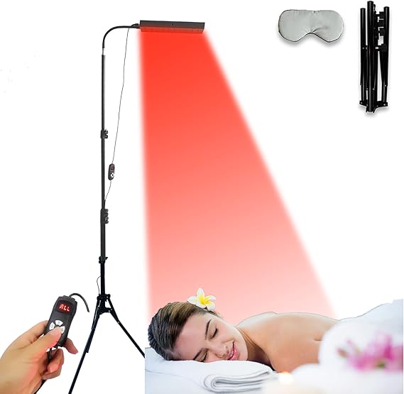 Lámpara de dispositivo de terapia de luz roja infrarroja con soporte de