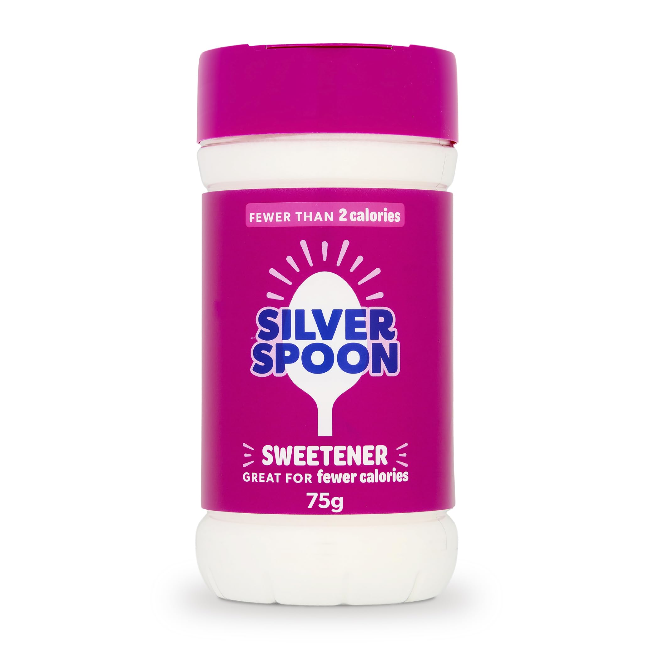Silver Spoon Granulated Sweetener, 75g | Less than 2 calories per serve - Ideal for Tea and Coffee
