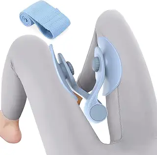骨盤底筋トレーニング器具 21kg負荷 内転筋トレーニング レッググリップ | 女性の産後ボディケアやボディメイク、男性の下半身筋力トレーニングにも対応。軽量800gで自宅やジムでも使いやすく、男女兼用・トレーニングバンド付き
