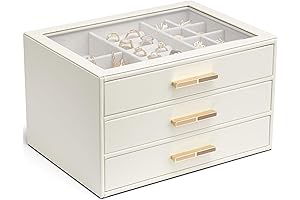 Vlando Jewelry Box: The Perfect Glass Lid Organizer for Women