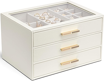 Vlando Jewelry Box with Glass Lid