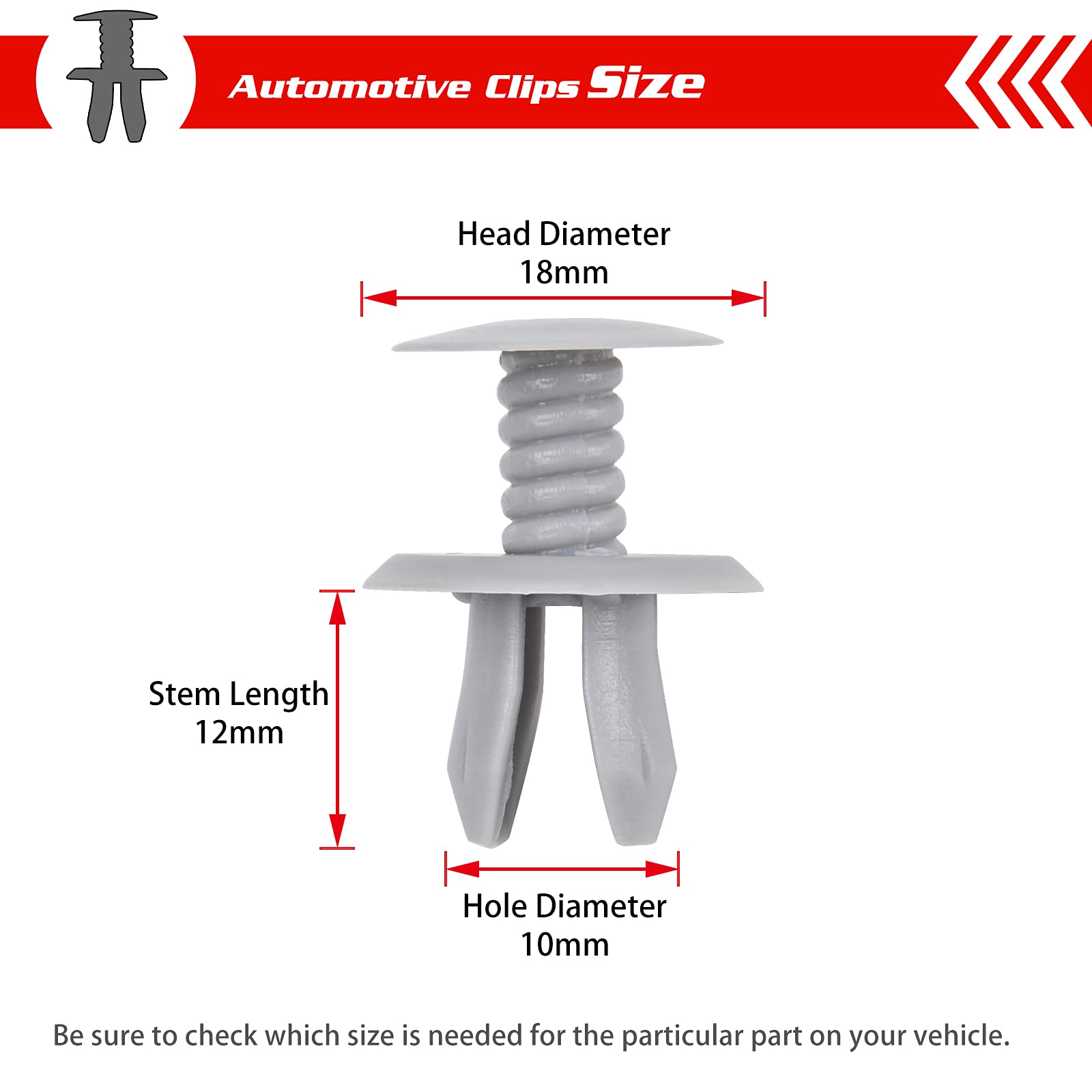 OTUAYAUTO 70186729901 Befestigungsclips für Autotürverkleidung, T4  