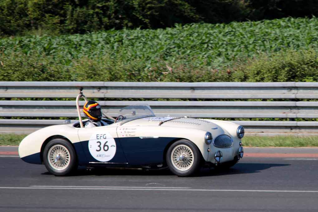 Austin Healey 100 S photo nostalgie course automobile Le Mans vintage