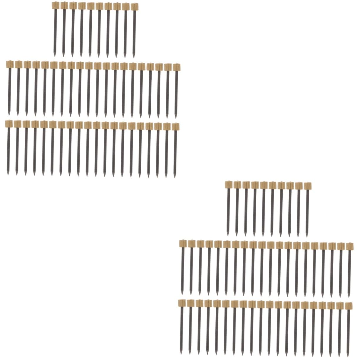 HOMSFOU 2sets Iron Nails Furniture Nails Assortment Kit for Home Office Wall Hanging 50pcs*2