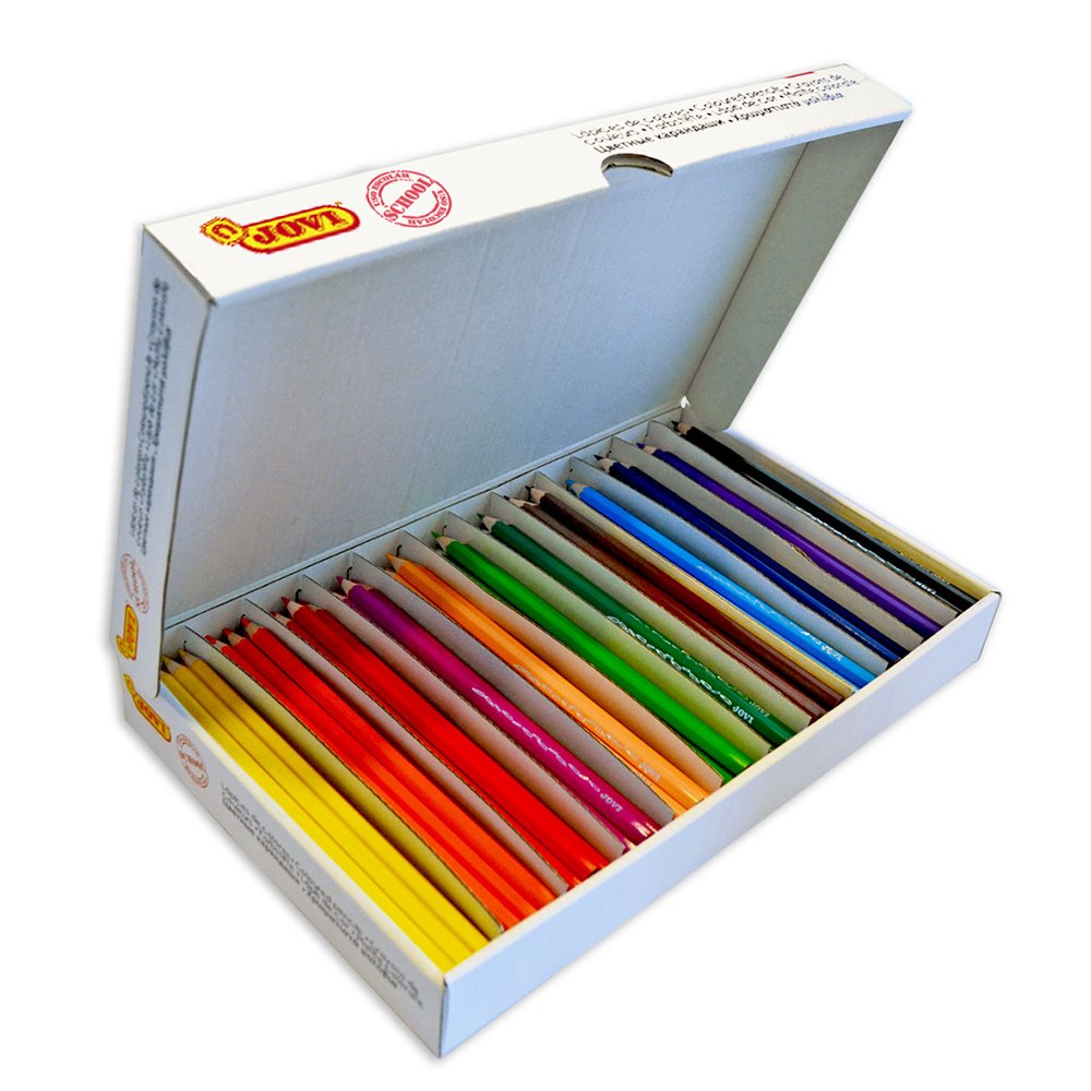 Jovi - Caja económica con 144 lápices de madera, colores surtidos (739)