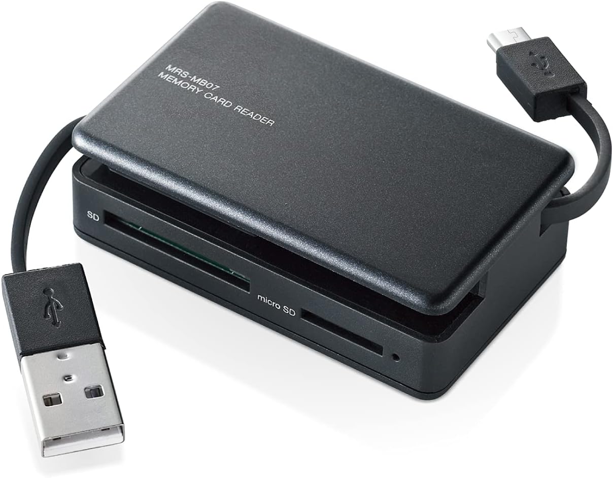 MRSMB07BK Card Reader, USB 2.0, Equipped with Micro