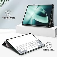 Vista 2 de Funda para OnePlus Pad 11.6'' 2023, plegable ultrafina de piel sintética con función de encendido y apagado automático para OnePlus Pad/Oppo Pad 2