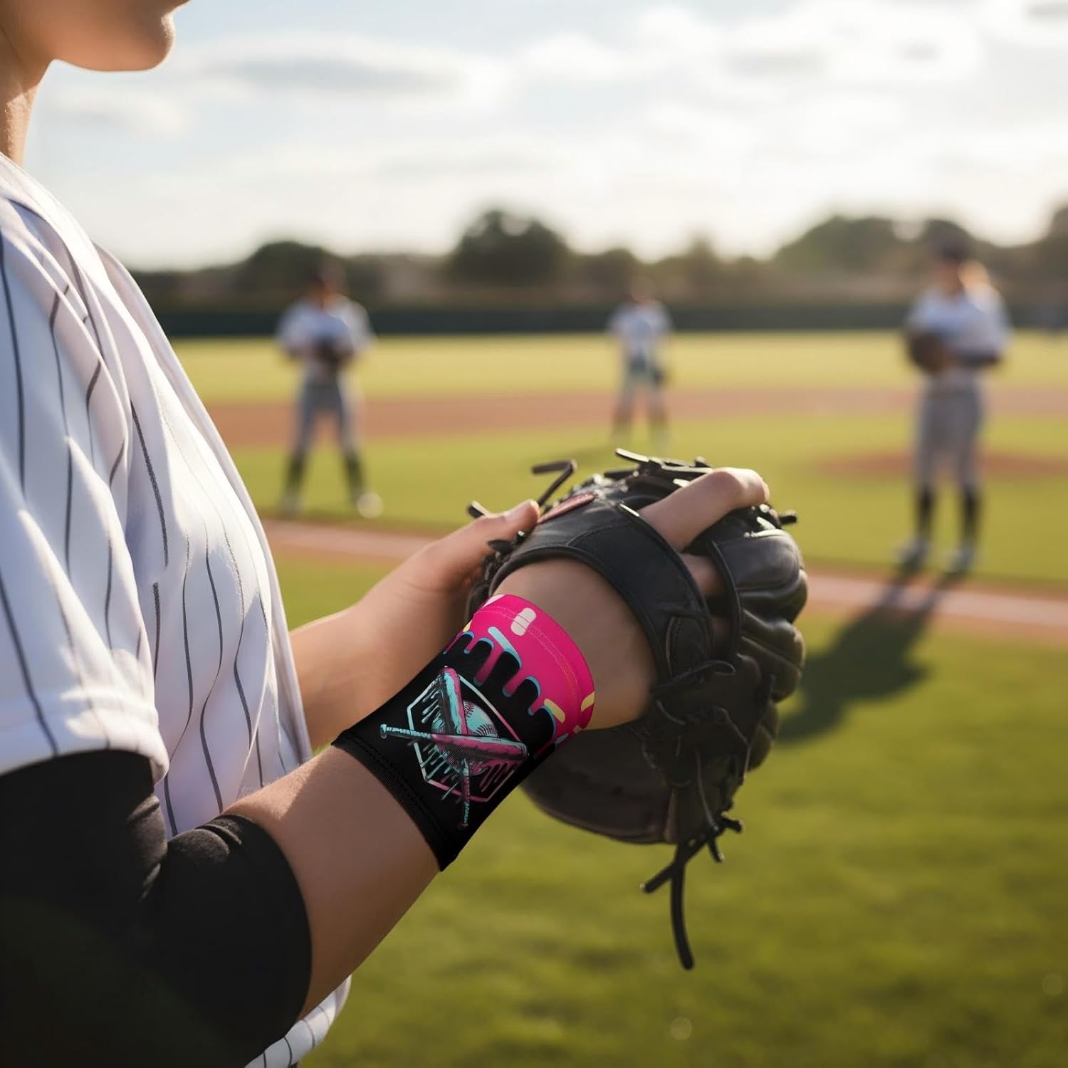 Baseball Ice Cream Drip / 67 Meme Themed Wristbands Sports Cooling Non Slip Wristbands Gift for Sport Baseball Team Ball Lovers Players Sport Gym Party Favors