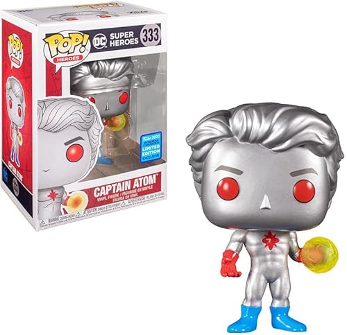 Funko Pop! Heroes: DC - Figura de vinilo del Capitán Atom WonderCon 2020 Edición Limitada Exclusivo de Amazon