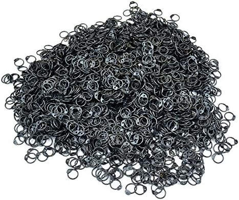 Lord Of Battles 1 kg Loose Chainmail Rings-Blackened Mild Steel Round Rings with Rivets-18gauge/9mm