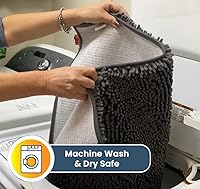 Vista 24 de Muddy Mat Tapete súper absorbente para interiores, de microfibra de secado rápido, antideslizante, para puerta principal, lavable a máquina