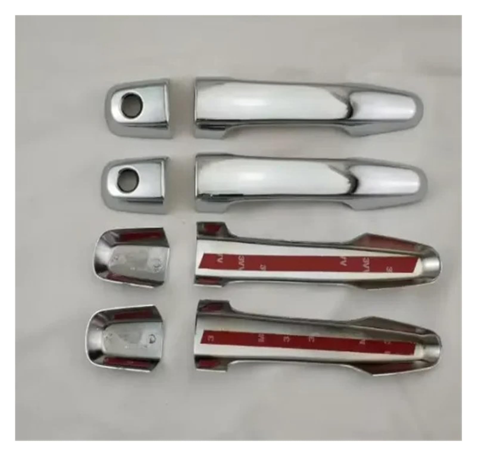 RAGPUKMUAN Car Door Outer Grab Handle for Mitsubishi Triton L200 2007-2021 ​Chrome Accessories Trim Chrome Plated Car Styling Door Handle Cover(2007-2014)
