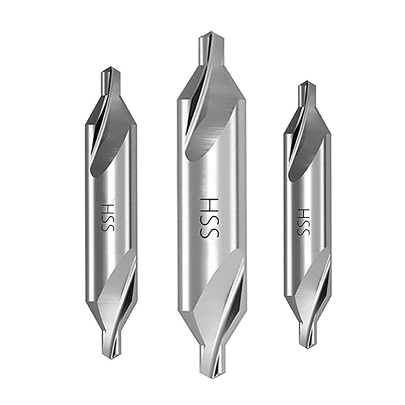 Brocas de centrado para tornos y fresadoras HSS, 1 broca avellanadora angular de 60 grados for metal, herramientas de perforación de acero de tungsteno for trabajar metales duros CNC.(1.5mm)