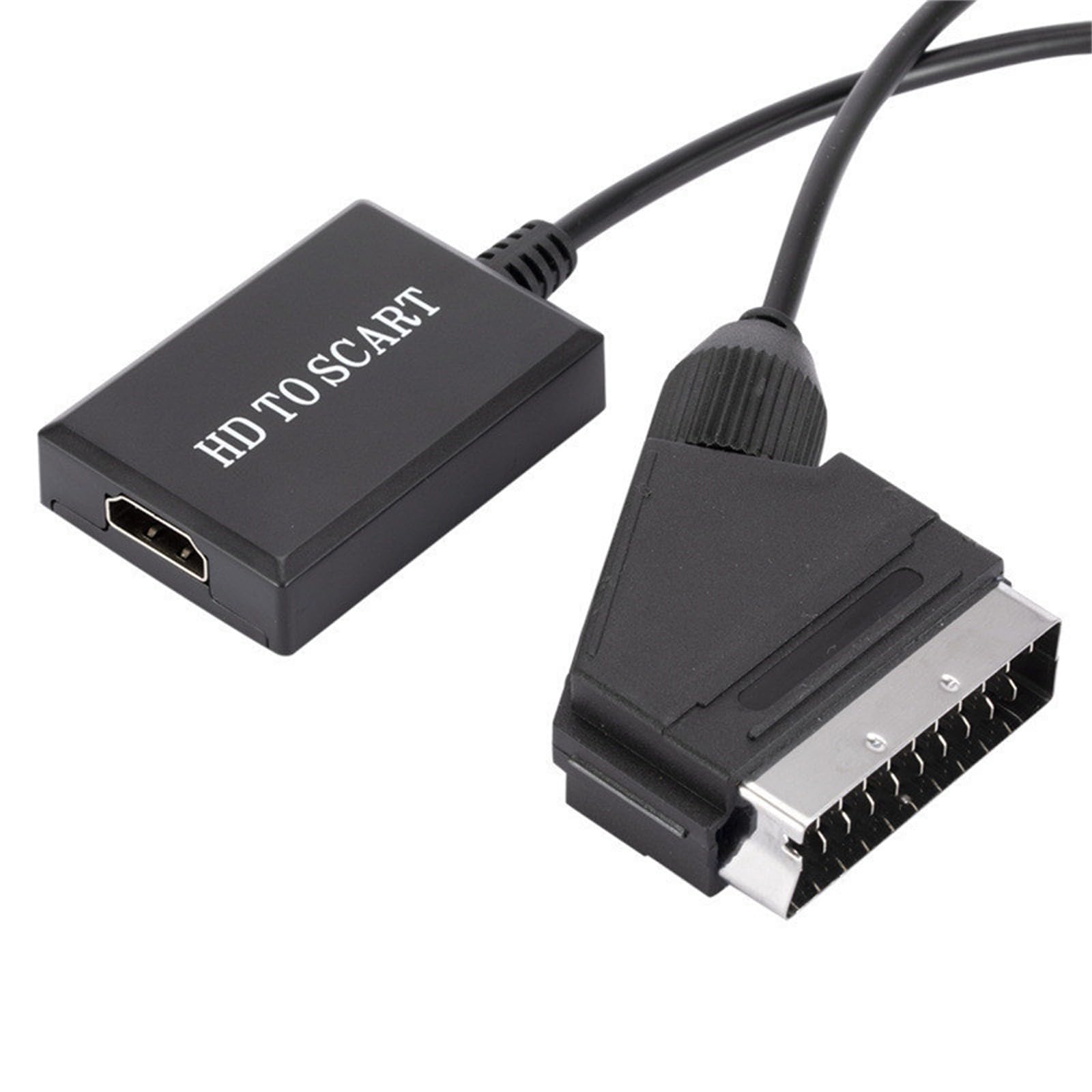 DAGIJIRD HDMI al convertitore SCART 1080P 60HZ HD Video Converter Supporta PAL/NTSC per monitor TV