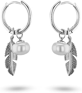 ÓNESSA Pendientes Colección Indiana, One Size, Plata 925
