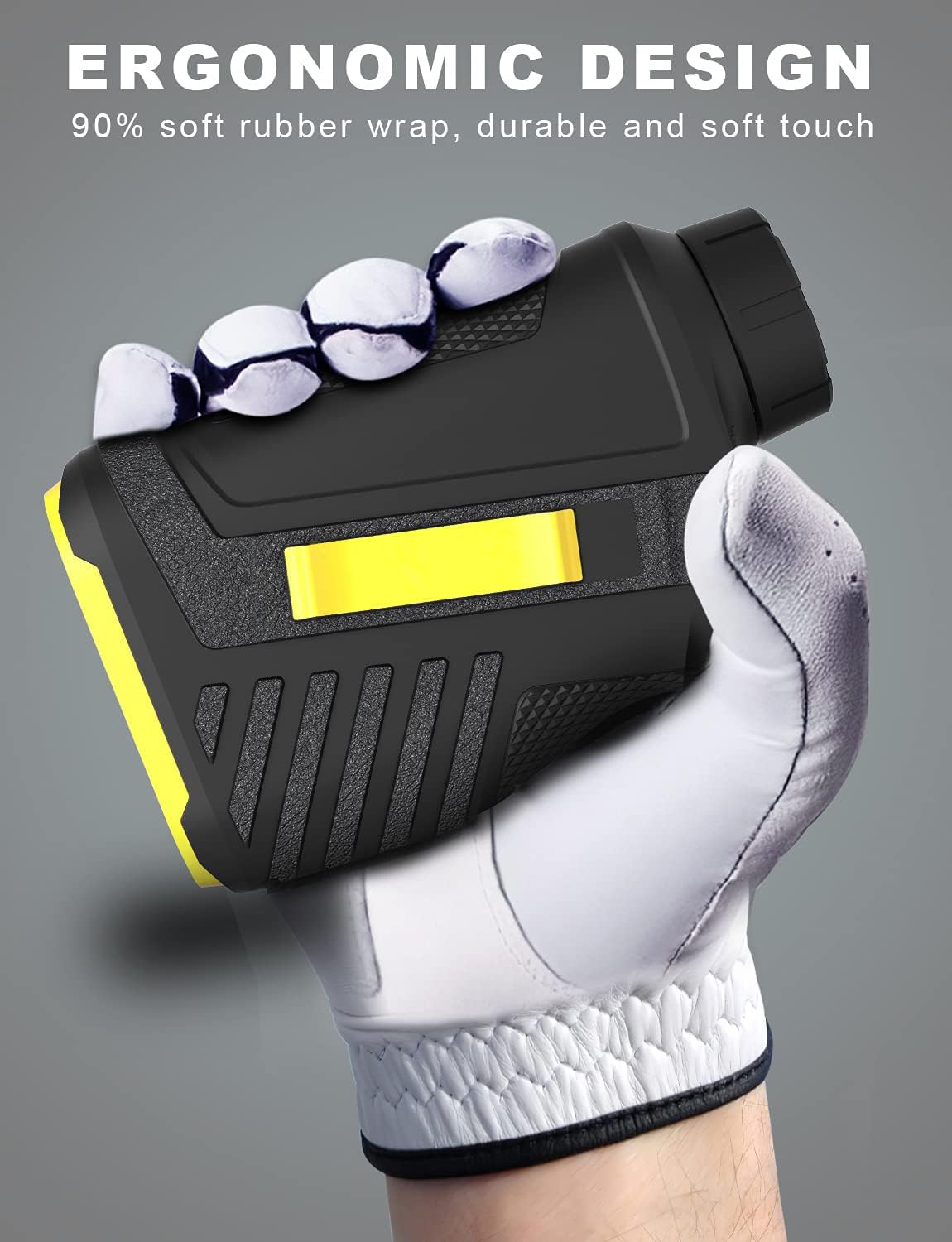 Telemetro Golf PF280 - 656 Yarde con Bloccaggio Preciso dell'Asta Della Bandiera, Ingrandimento 6X, Scansione e Misurazione Della Distanza/Velocità per Caccia