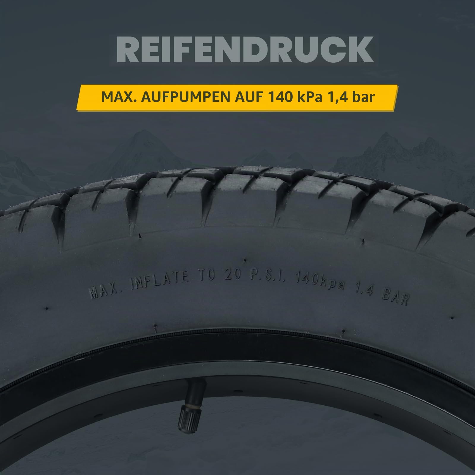 WEEROCK Fatbike Reifen 16/20/26 x 4.0 Zoll, E-Bike Faltbar, Allterrain