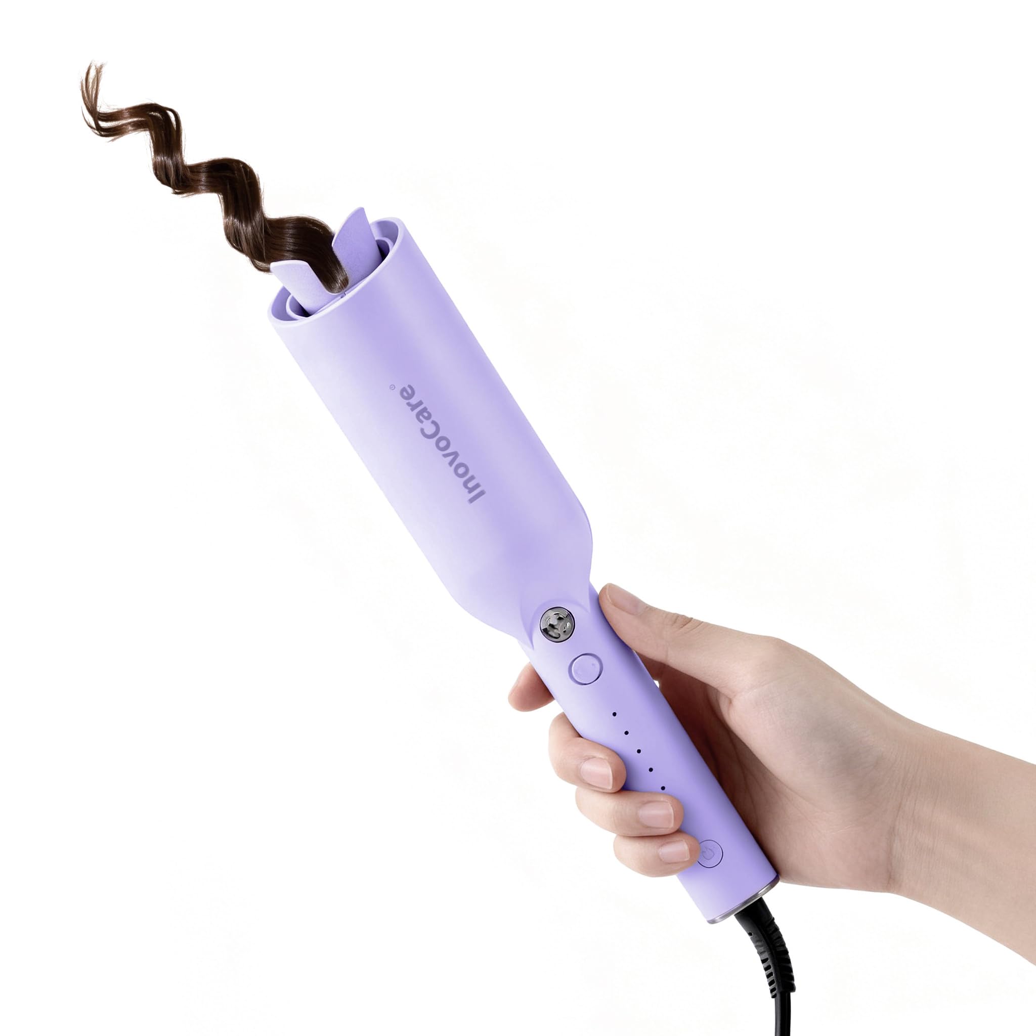 Upgraded Automatic Rotating Curling Iron - CurlPro Plus Long Barrel Curling Wand for Long Hair Ceramic Hair Curler