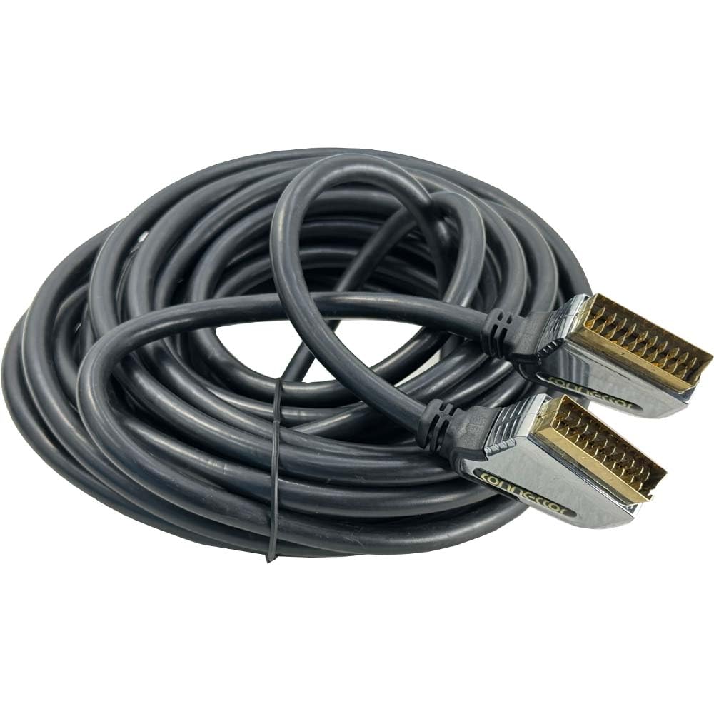 Cable Scart a Scart largo de 10 m, 3 m y 1,5 m, cable Scart RGB, cable Scart macho a macho for TV, DVD, STB y monitor.(0.7M)