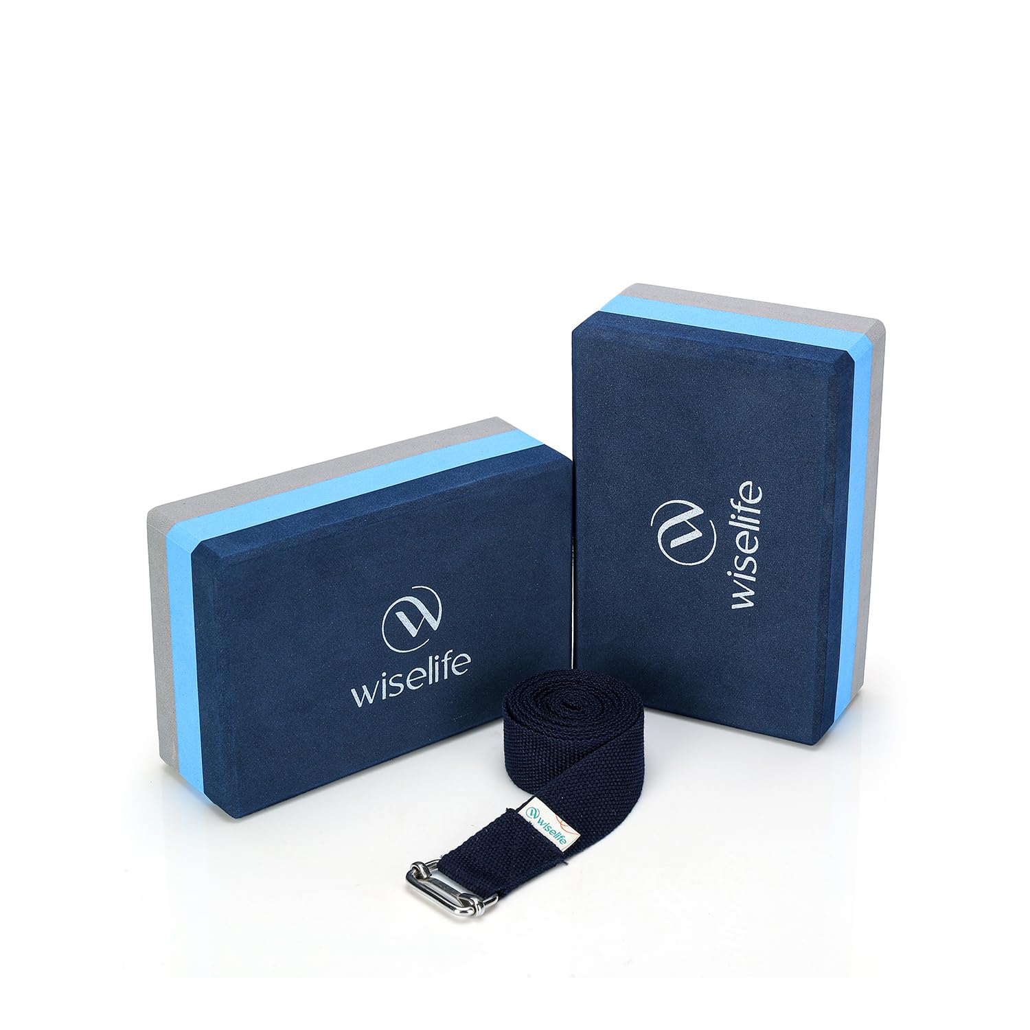 WiseLife Pro Yoga Block | Yoga Brick, High Density Premium TPE Foam Material, Soft Surface, Triple Layer for Optimum Balance, Support & Cushion Extra Large-picture-30