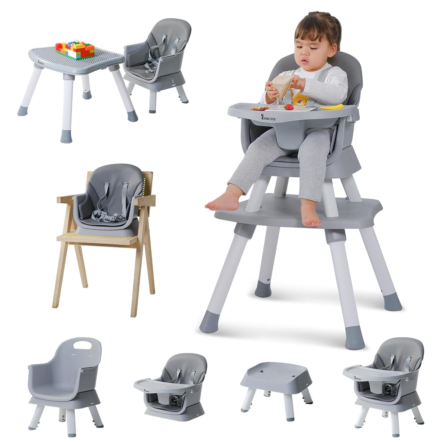 8 in 1 Highchairs for Babies and Toddlers,Nookbeya Baby