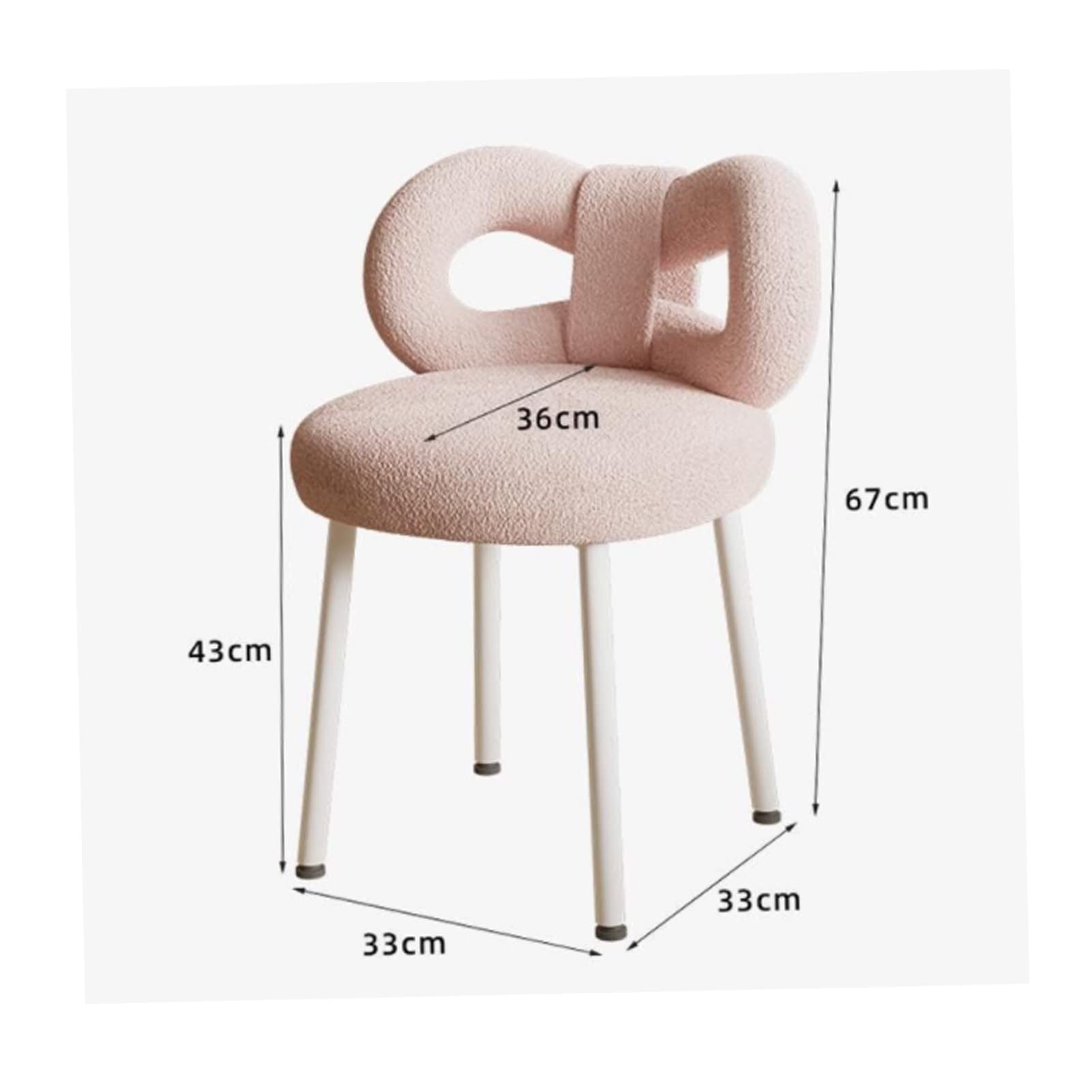 Tabouret De Coiffeuse Avec Dossier En Nœud - Chaises De Bureau Avec