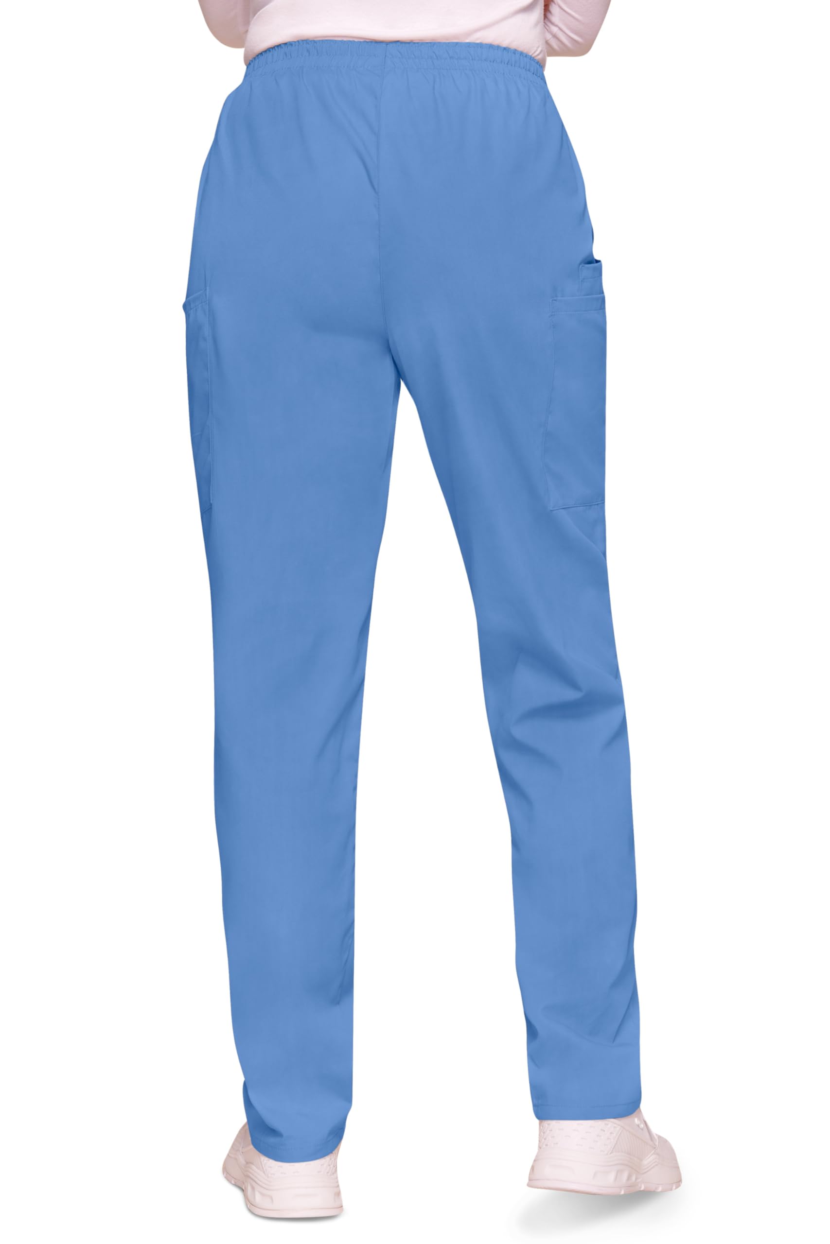 CHEROKEE Pantalones Uniformes para Mujer, Línea Originals, Azul (Celeste), S