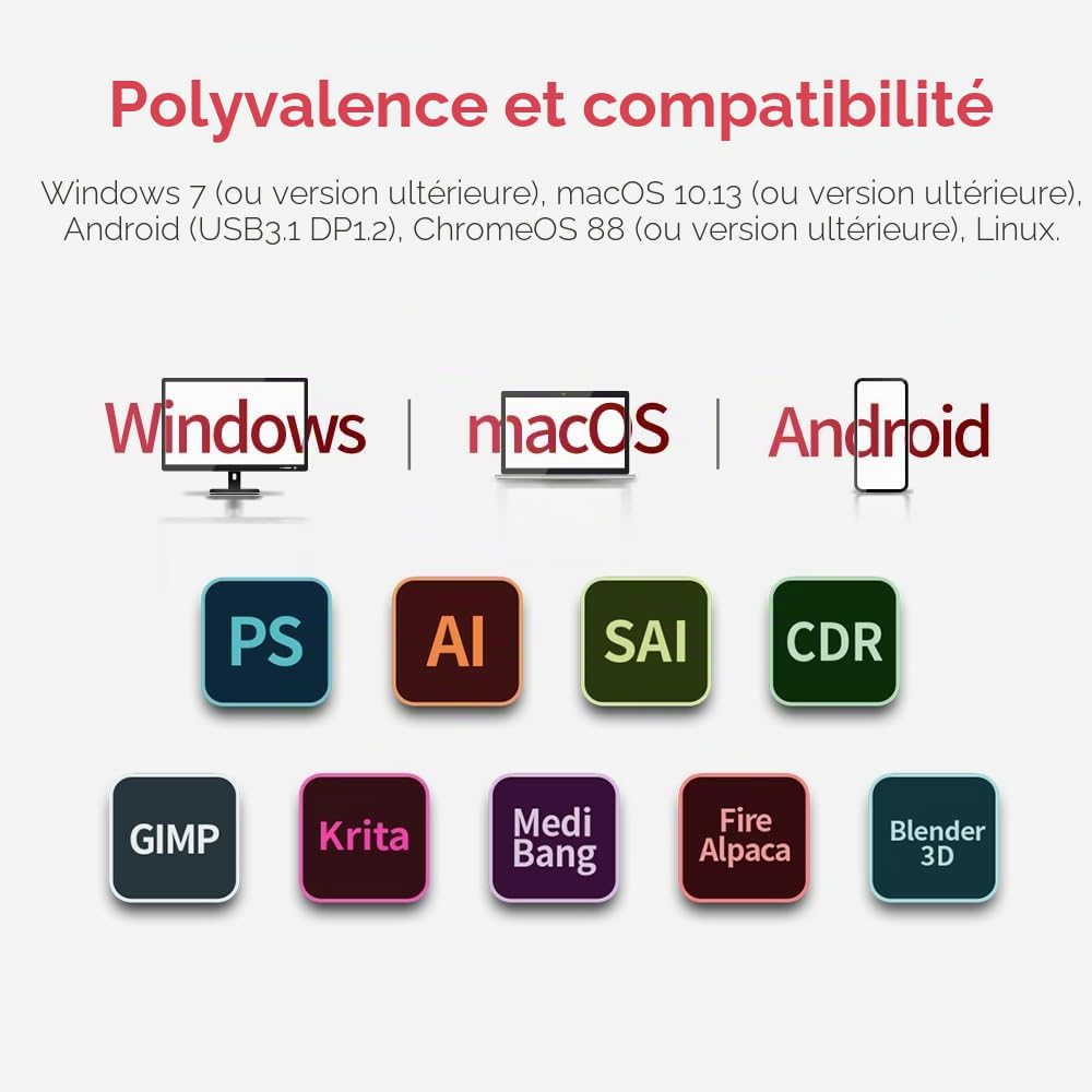 XPPen Tablette Graphique, Artist 15.6 Pro V2 (MD160FH) Tablette Graphique Dessin avec Écran,16K(16384) Niveaux de Pression, 8 Raccourcis Personalisables, Compatible avec Windows Android