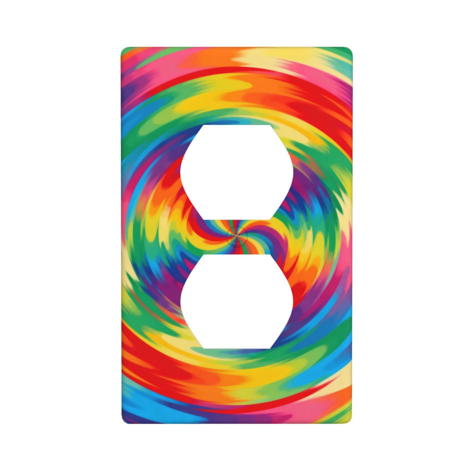 Vortex Decorative Switch Plate Cover-Unbreakable Polycarbonate Wall Plate for Home Office, 1 Gang with Screws