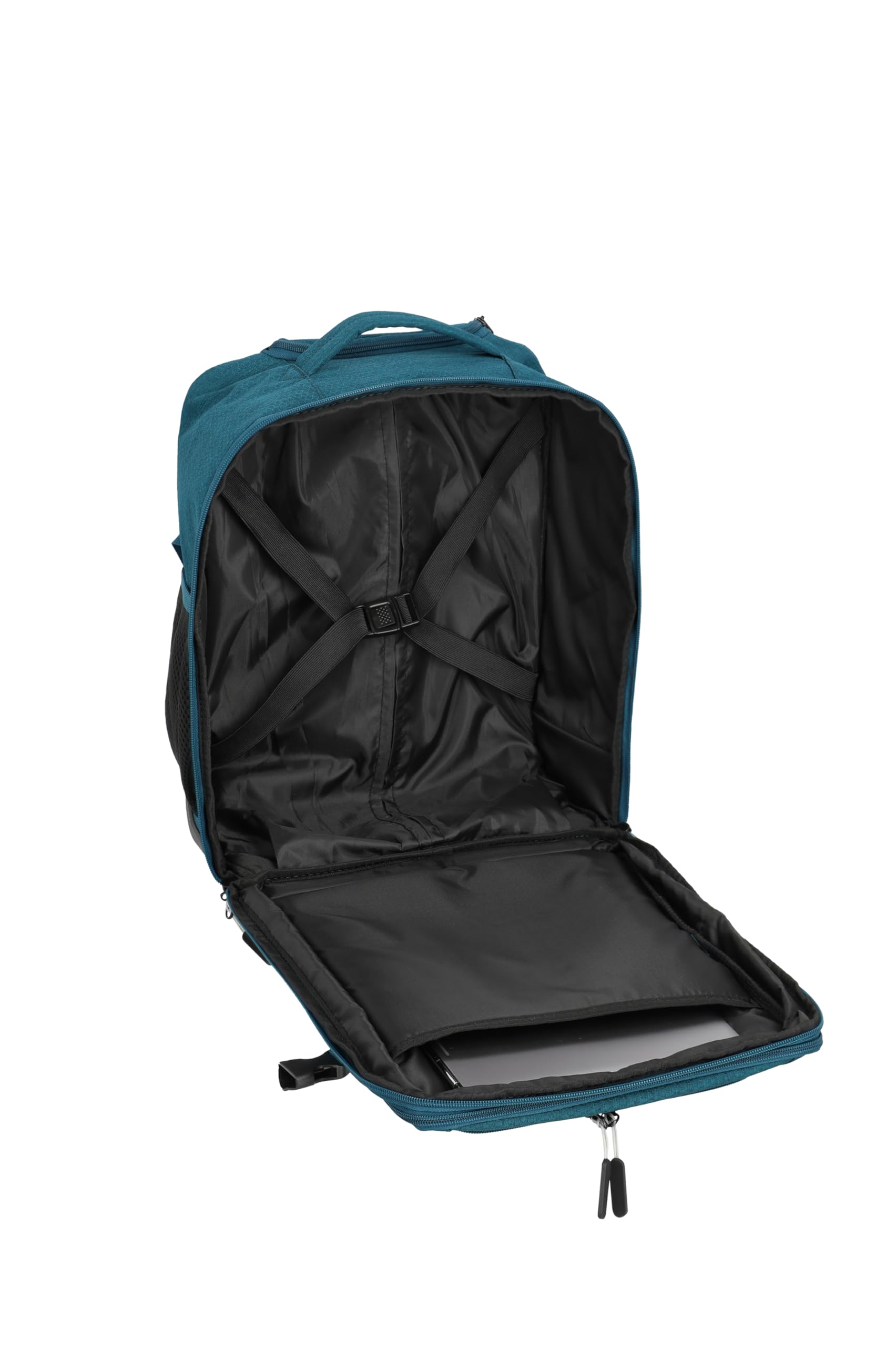Travelite Kick OFF, kieszeń na laptopa o przekątnej ekranu 15,6", bagaż podręczny, plecak z kółkami i drążkami teleskopowymi, uniwersalny plecak podróżny, 30 x 40 x 20/23 cm, 24/28 l
