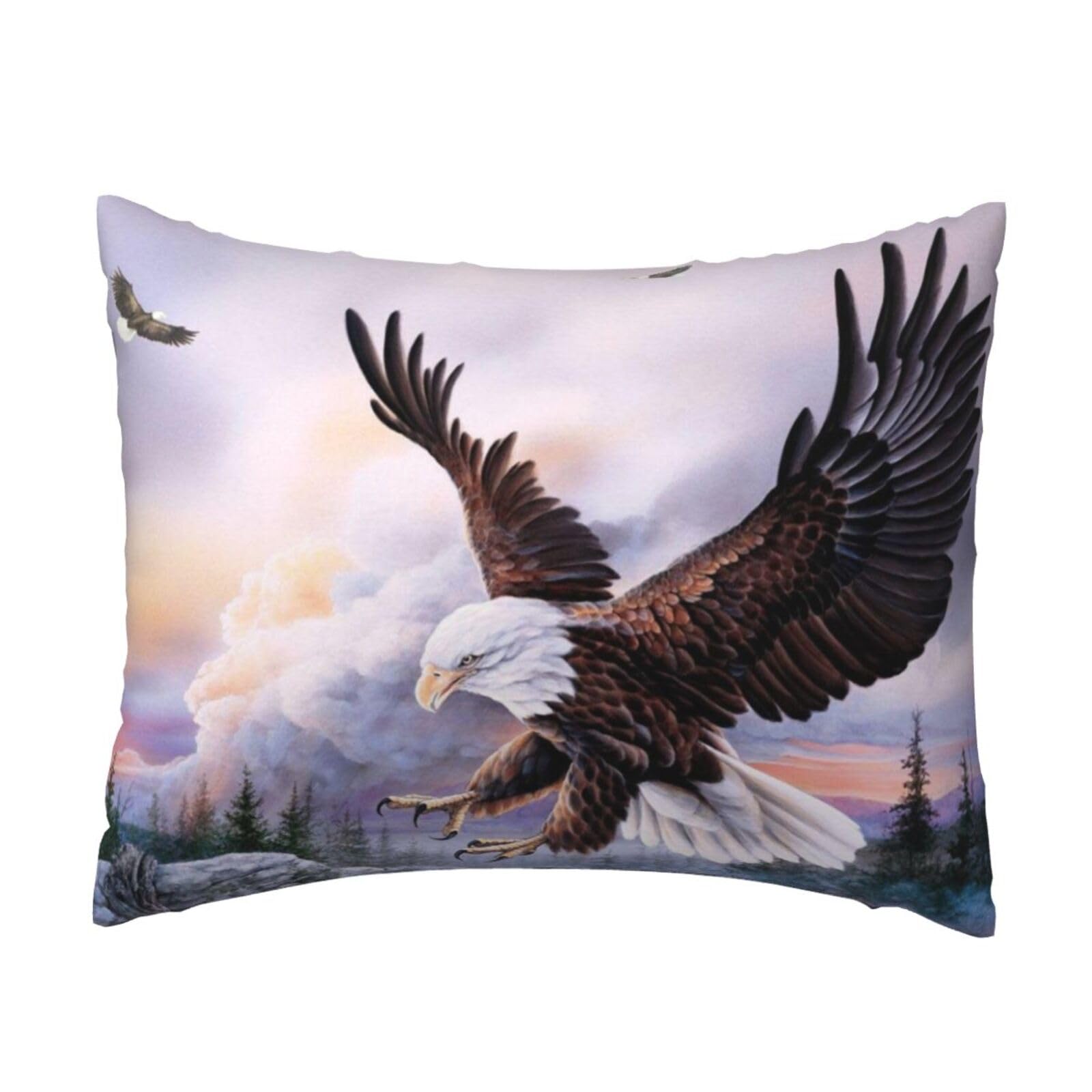 YFSGDLBN bald eagle printed Pillow Case 20x26in decorative Cushion Cover pillowcase