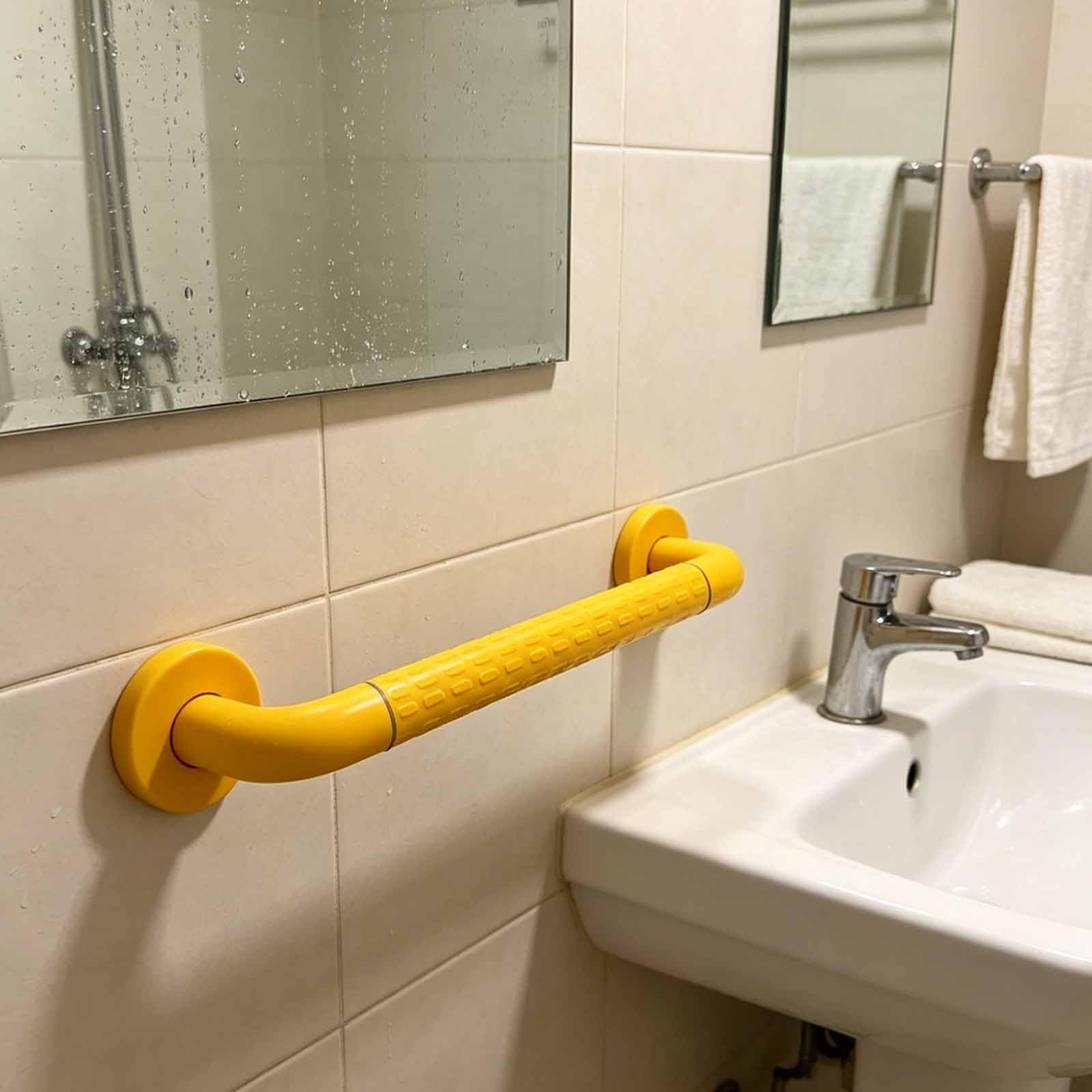 Poręcze dla osób niepełnosprawnych, poręcz do montażu na ścianie z paskami świecącymi w ciemności, antypoślizgowa(30cm)