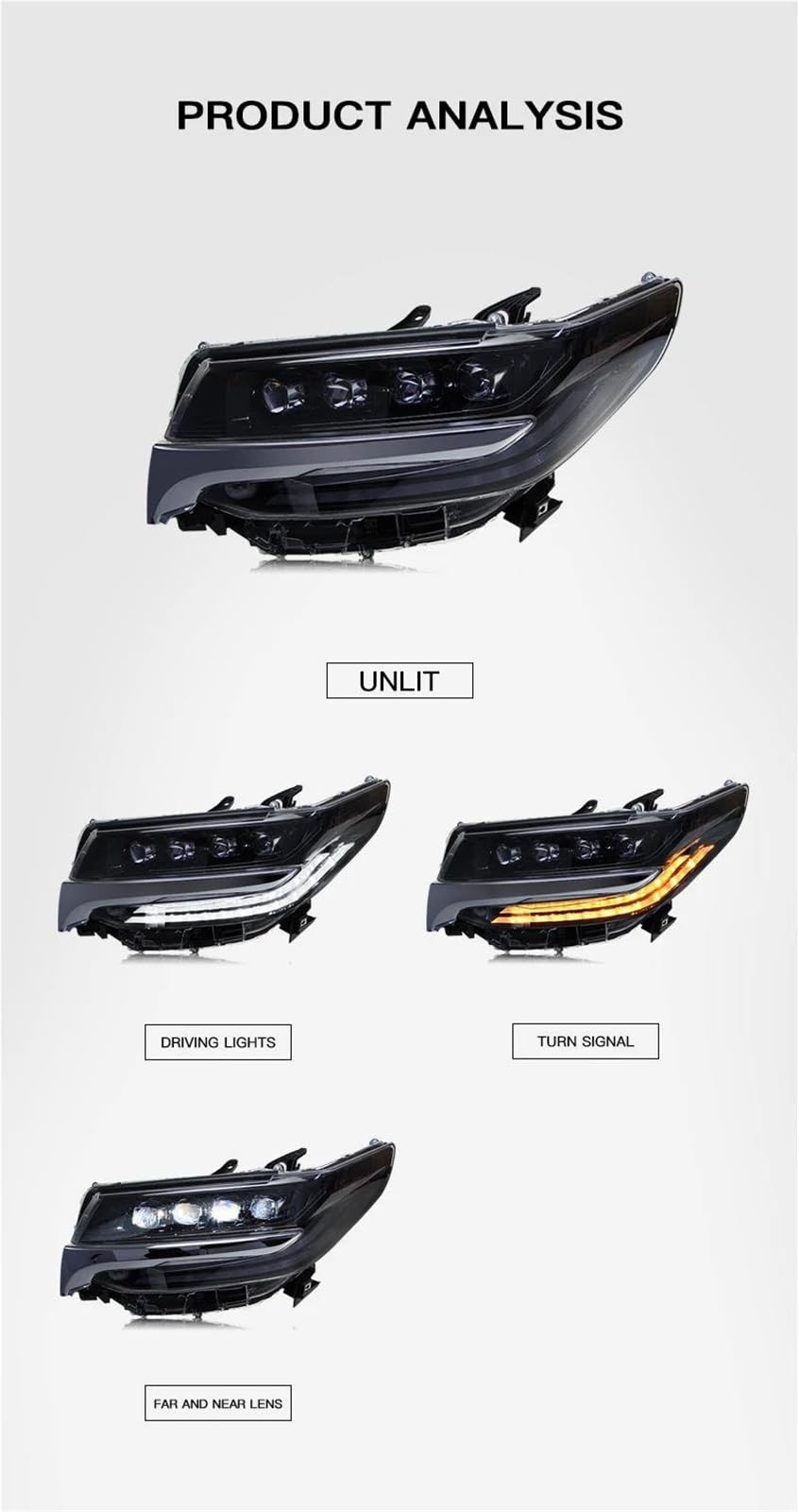 Migliora la sicurezza della guida notturna Accessori Per Auto Faro Anteriore Luce Di Svolta Ricambi Per Fari Anteriori Per Toyota Per Alphard 2018