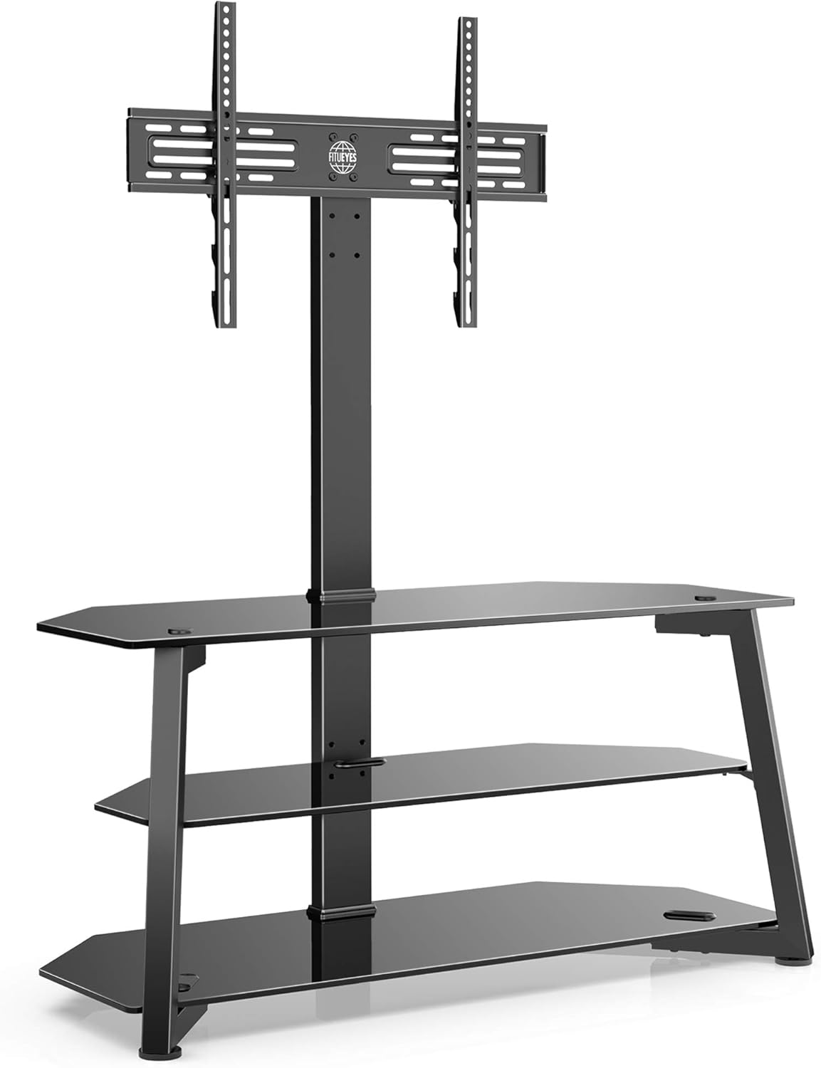 FITUEYES Corner TV Stand for 32 to 70 Inch TVs Universal Cantilever TV