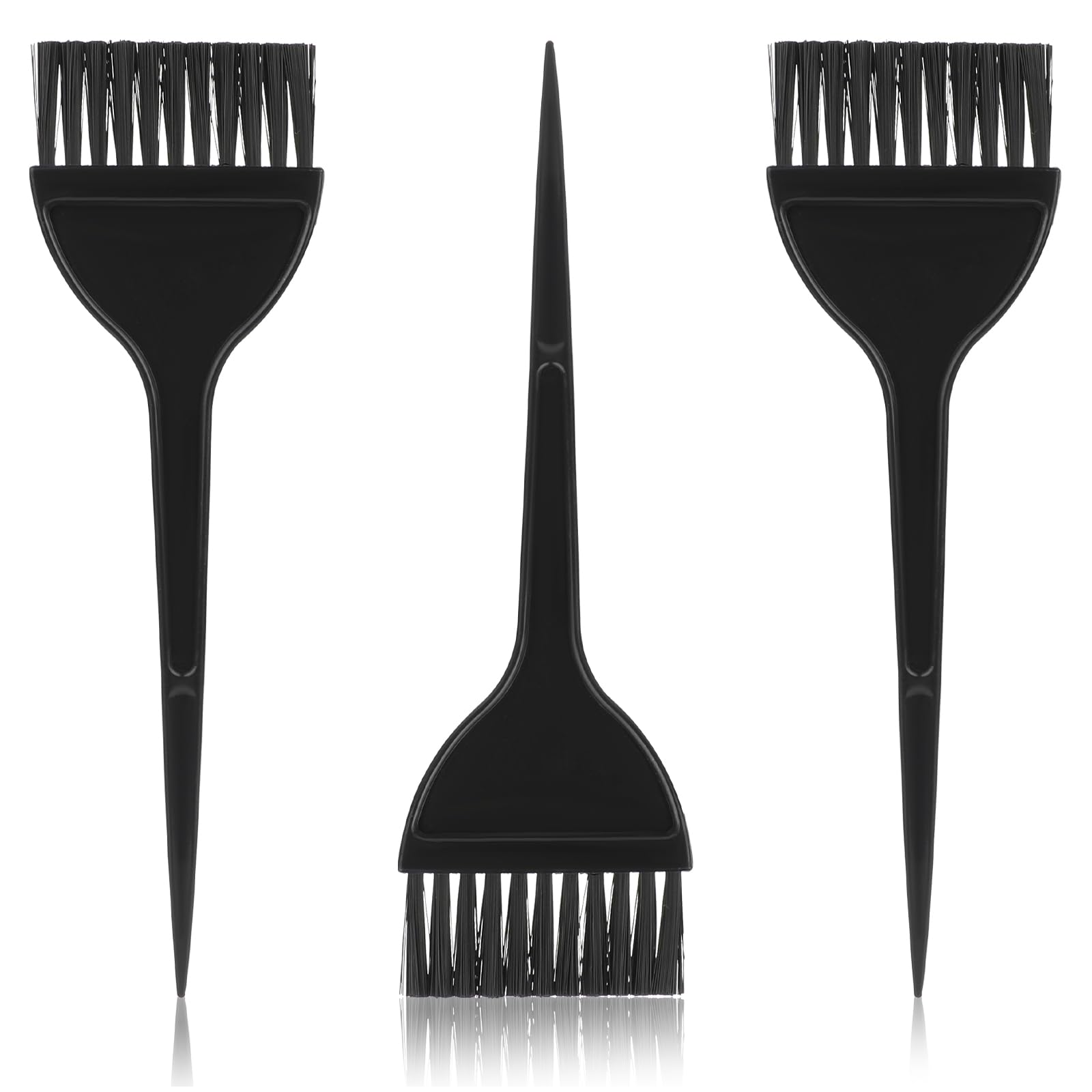 3 pennelli per tintura per capelli, colore nero, 20,5 x 6 cm, per colorare i capelli, extra largo, per colorare i capelli, accessori per la tintura per capelli diy, salone e parrucchiere