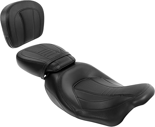 Miniatura 92 de TCT-MOTORPARTS Low-Profile Pillion 2-Up Seat Driver Passenger Seat & Rider Pad Fit For Harley Road Street Glide 2009-2023